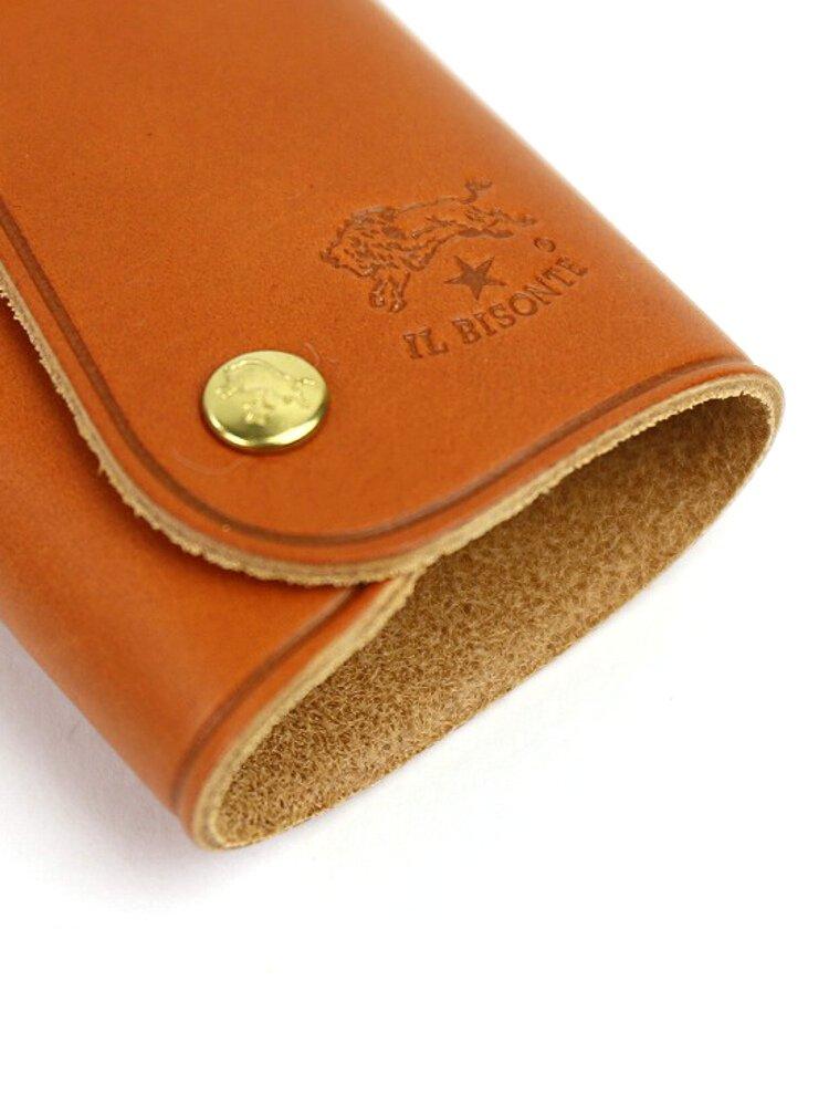 IL BISONTE Leather Key Case with Key Size F 93 Ring, 5432404150-006, (Free Size), (Viridian Green)