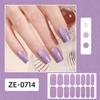 Glitter Nail Polish Strips with File Easy Apply Remove Self Adhesive Women Full Nail Sticker Home Manicure DIY Nail Art Decoration Wrap