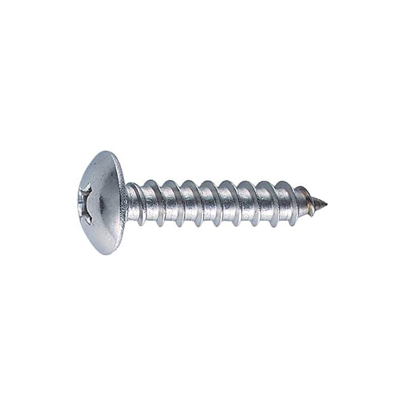 TRUSCO Truss Head Tapping Screws, Stainless Steel, M6 x 16, 22 pieces, B43-0616