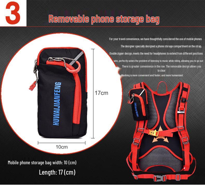 Men's Breathable Water-Repellent Hydration Cycling and Running Backpack