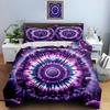 Vibrant mandala burst Bedding Duvet cover sets Duvet covers Pillowcases gifts (1 * Duvet Cover 2 * Pillowcases, without duvet insert)