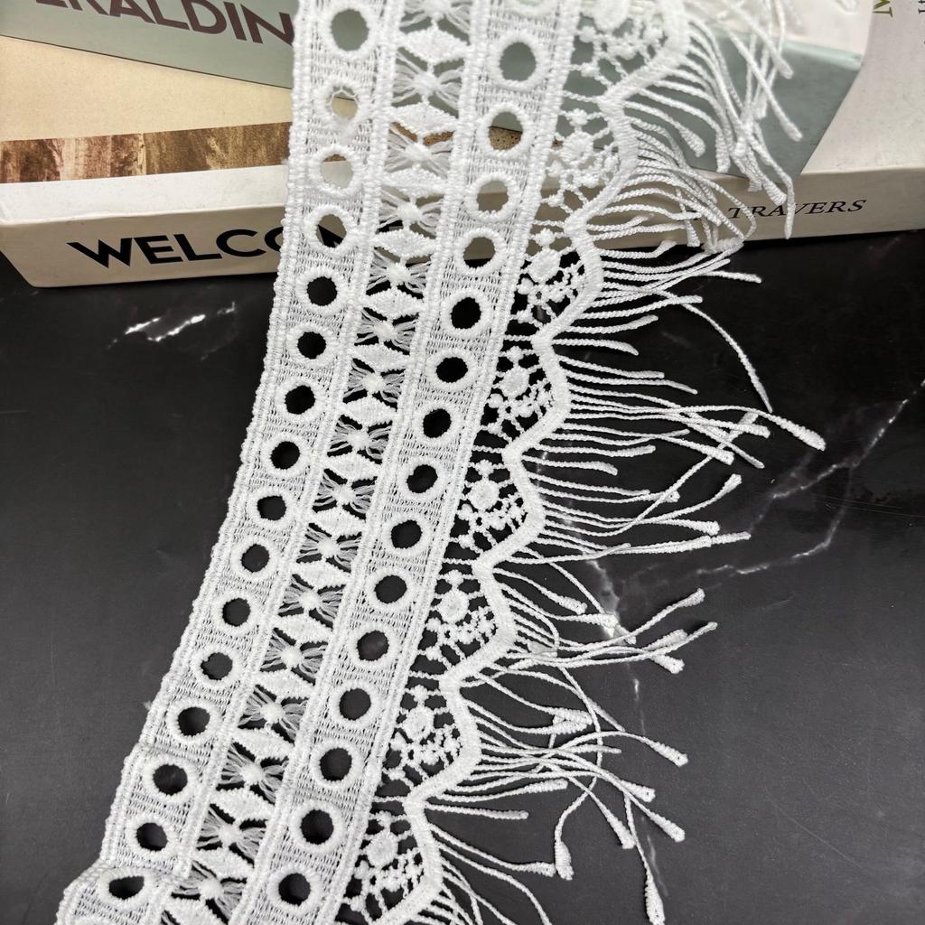 Water-Soluble Lace Milk Silk Embroidered Lace, Dress Women'S Clothing Children'S Clothing Hem Hollow Decoration