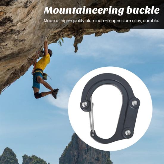 Carabiner Buckle Hanging Buckle Strong Load-bearing Not Easily Deformed Aluminum Alloy Versatile D-type Carabiner Clip