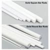 2/5/10/50 Pcs ABS Plastic Round Bar/square Bar for Home, House Sand Table Model Building Stick Making Landscape Building Tools.