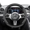 Suitable for Mercedes-Benz Suede Matte Carbon Fiber Texture Steering Wheel Cover Suitable for E Class S C a Glc Suv Eqc Gle Gla Eqe Amg Eq E63 Maybach