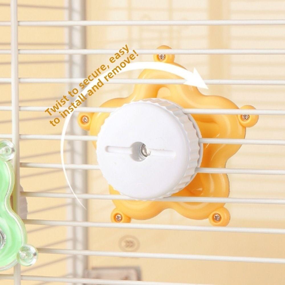 Colorful Beads Star Rotating Parrot Mirror Toy Mirror Parrot Interactive Toy  Bird Supplies