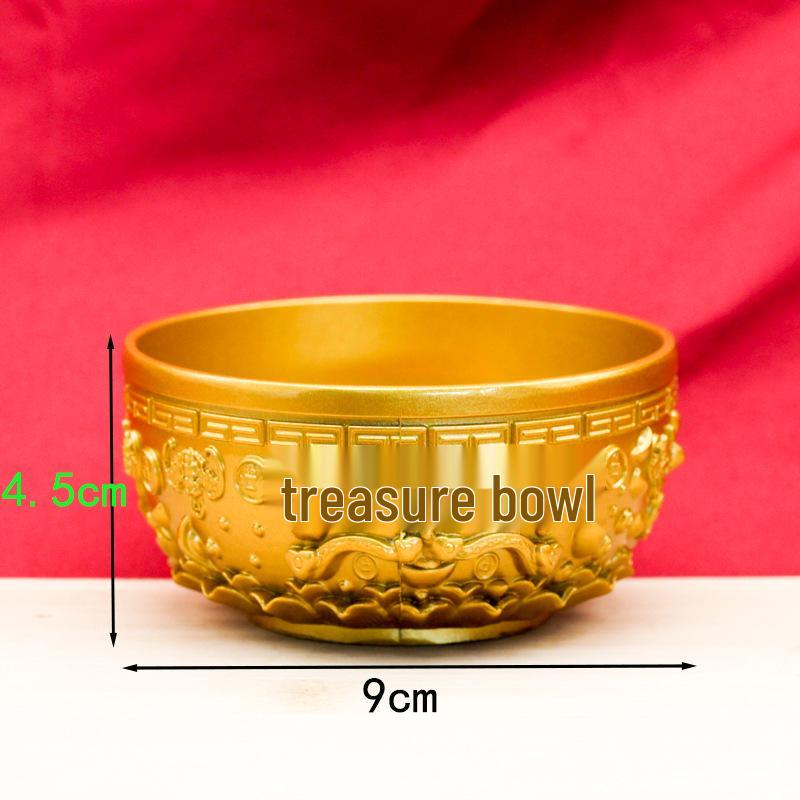 Sand Gold Ruyi Fortune Bowl - Wealth-Attracting Home Decor Piece