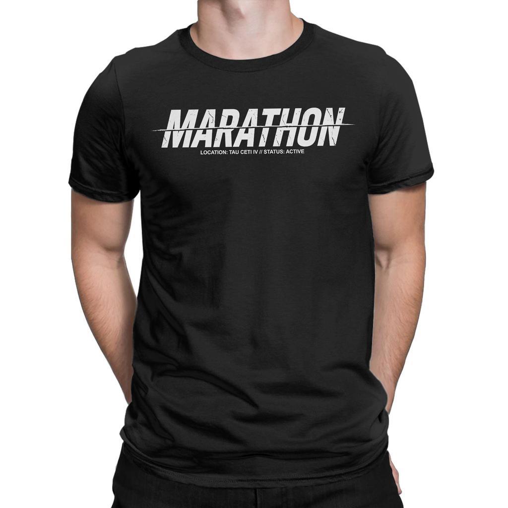 Game Marathon Printed T Shirts for Unisex Women 100 Cotton Tee Shirt Clothing