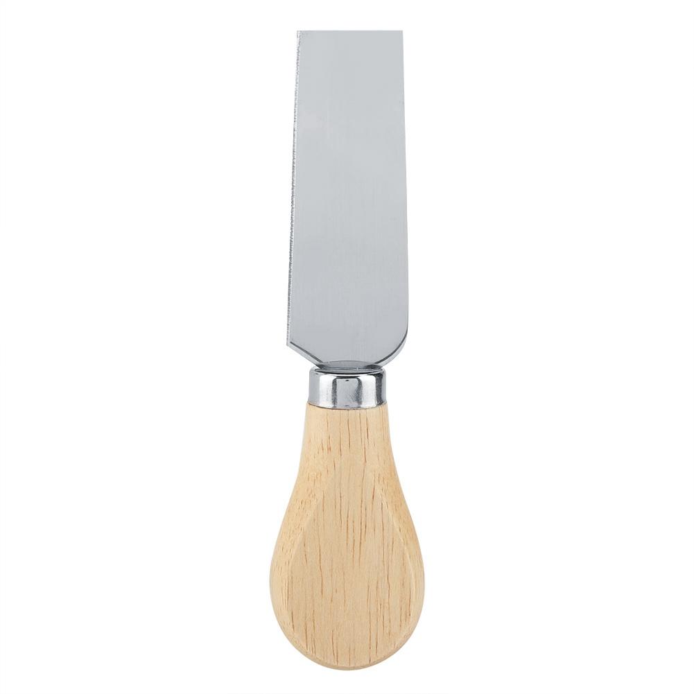 4PCS/Set Stainless Steel Cheese Knives Set Wooden Handle Cheese Cutting Knife Slicer Cutter Set