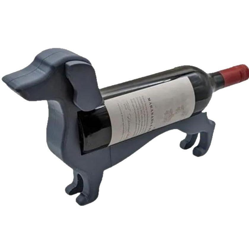 18 * 14 * 6cm Stojak na butelkę czerwonego wina dla psa, Wspornik podtrzymujący butelkę Stojak dekoracyjny Dekoracja Rzemiosło Dekoracja domu Figurki Miniatury