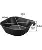 Yamazaki Tower Floating Storage Magnetic X D32 X 1563 Basin, & Hook-and-Loop Bucket, Large, Black, W34.5 H8.8cm,