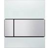 Tece Square White Flush Plate for Urinal Stainless Steel
