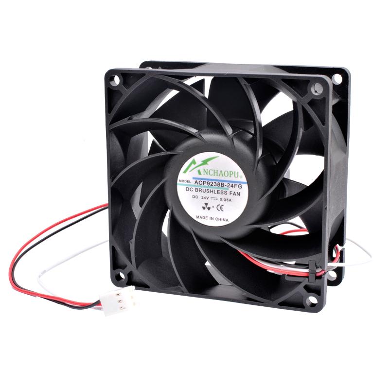 ACP9238B-24 9cm 92x92x38mm 92mm fan DC24V 0.35A Dual ball bearing high speed cooling fan for chassis frequency converter