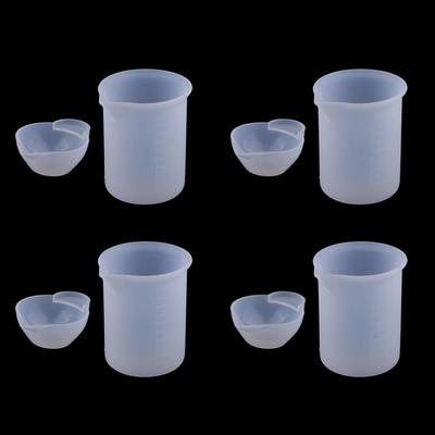 8 Stück 100 ml Silikonharz-Mischbecher, Gussformen, Werkzeuge