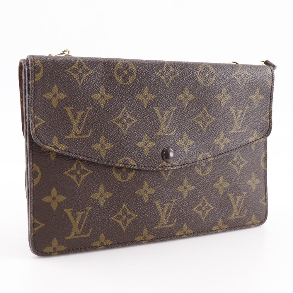 Louis Vuitton Podwójna Torba na Ramię Mule M51815 vintage kopertówka 2-w-1 Brązowy Płótno Monogram unisex Używana