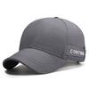 New four-season short-brim baseball cap with side embroidery, inner tape printing, fashionably simple