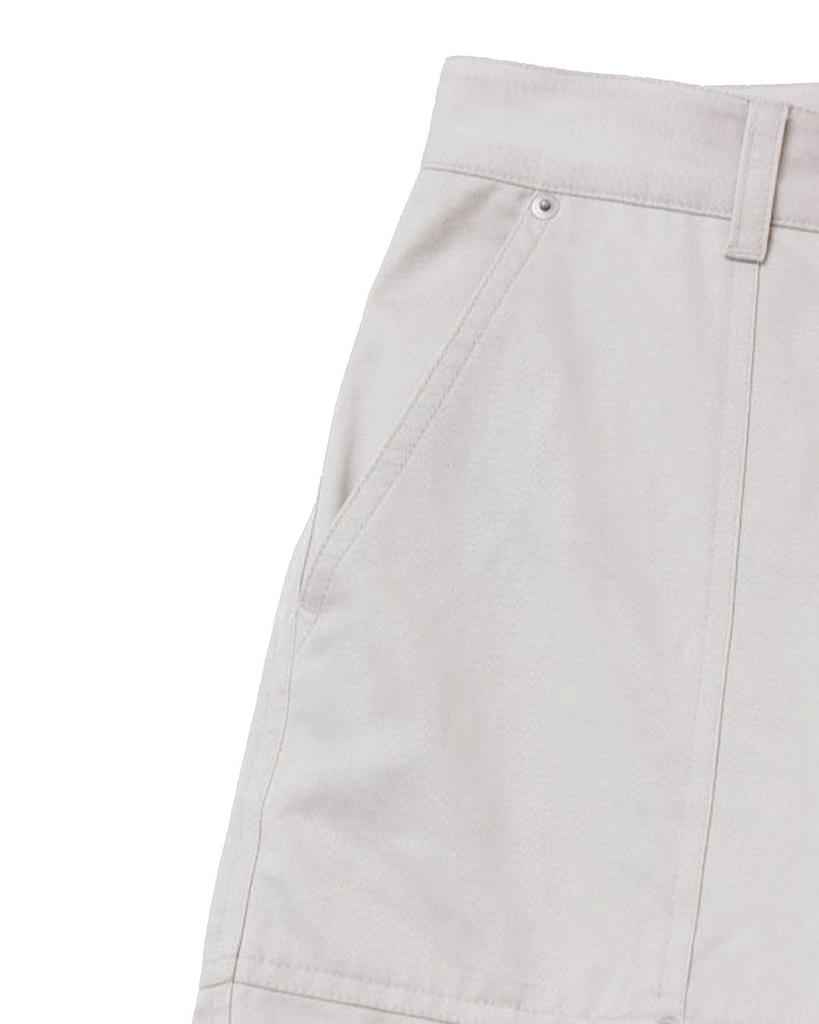 THEMUSEUMVISITOR Metal Logo Cargo Pants (Beige)