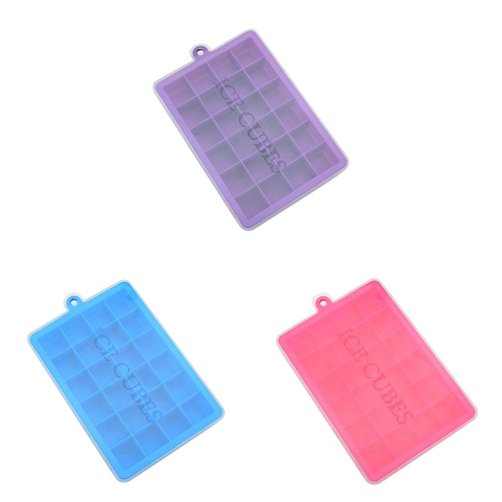 Food Grade Silicone Ice Mold With 24 Compartments For Frozen Snacks And Baby Food Preparation