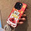 Apple 15Pro/14Pro Color Silver 13/12 New Trendy Life Year of the Dragon Color Silver Electroplating Hard Back Soft Edge Mobile Phone Case