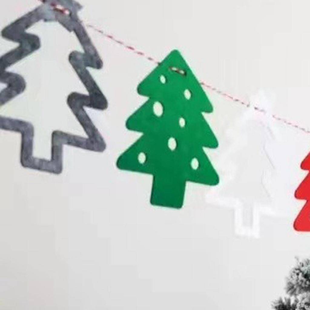 Christmas Banner, Hanging Flags, DIY, 300cm Long Curtain Decoration Garland, Pull Flag on Door Wall
