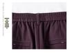 High-End Women's Purple Scimitar Spring 2025 Slimming Wide-Leg Pants with Elastic Waist
