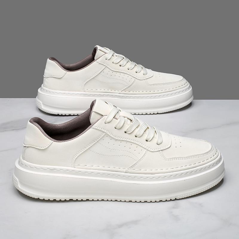 Men's Shoes 2026 New Spring Autum Retro Genuine Leather Thick-Soled Sneakers Men's Leather Versatile Sports Men Casual Shoes
