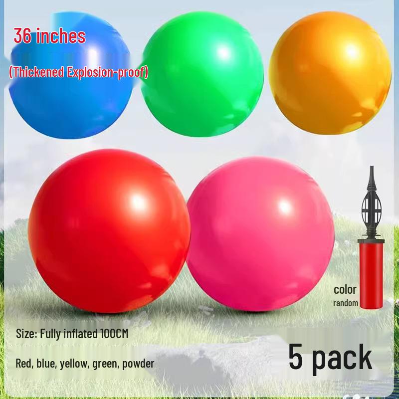 36-Inch Outdoor Explosion-Proof Balloon - Safe, Non-Toxic, Odorless - Perfect for Kids' Birthdays, Lawn Decor, and Photo Props.
