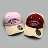 Korean Preppy Style Letters Embroidery Baseball Hats New Unisex Sunshade Color Block Versatile Personal Fashion Ins Peaked Caps