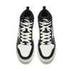 Anta Easy Slip Resistant Cushioning Lightweight Height Increasing High top Skateboard Shoes Men's White Black Sneakers 912448002Q-5