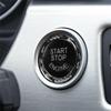Car engine start/stop switch button with ring cover decoration for BMW 3 Series E90 E91 E92 E93 2005-2011 (black)