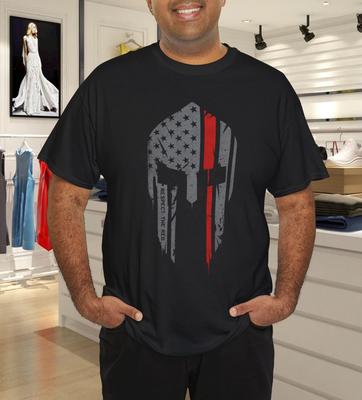 T-shirt da uomo stile Howitzer RISPETTA IL ROSSO Grinta Militare