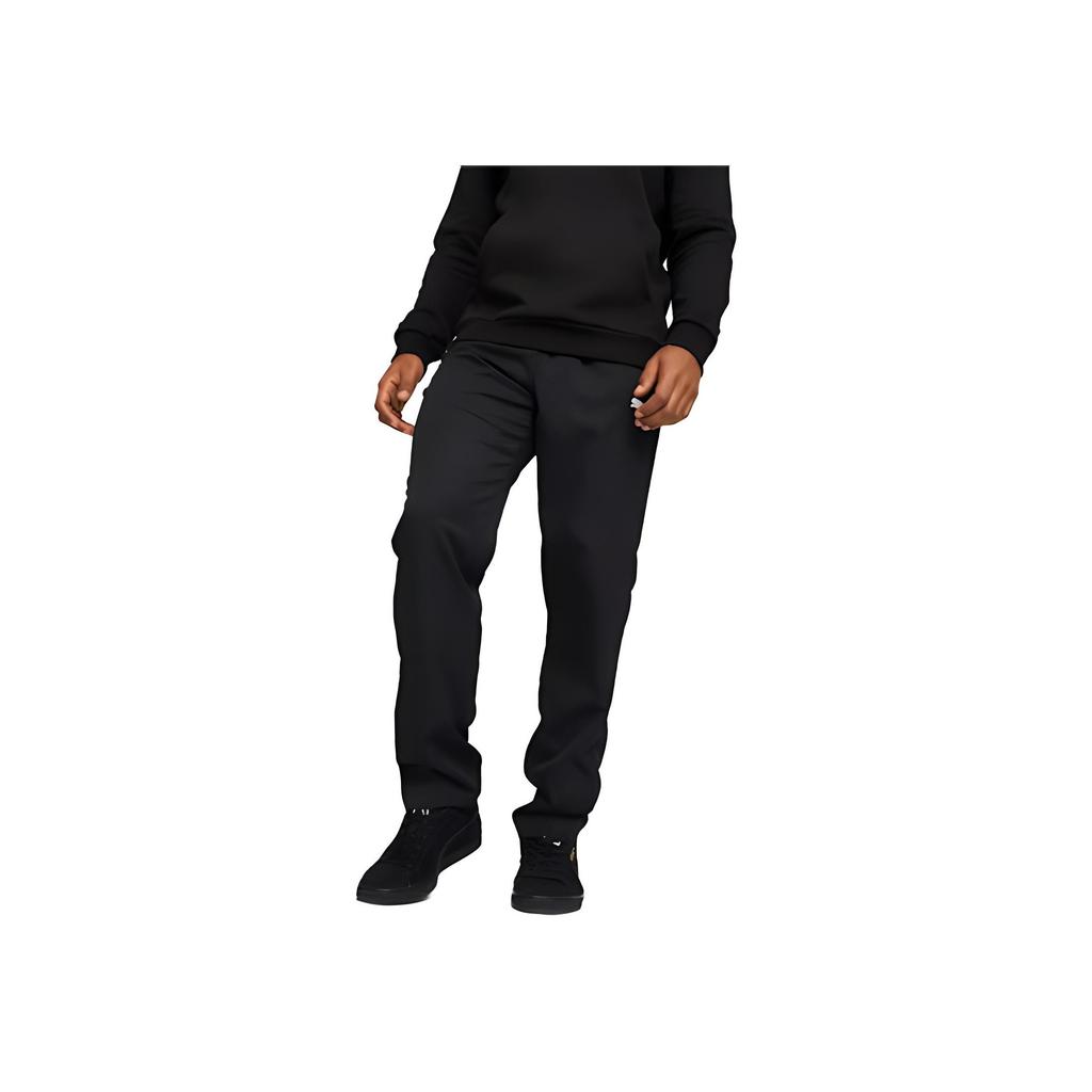 Puma Logo Solid Color Elastic Waist Casual Pants Men Bottoms Black 588882-01