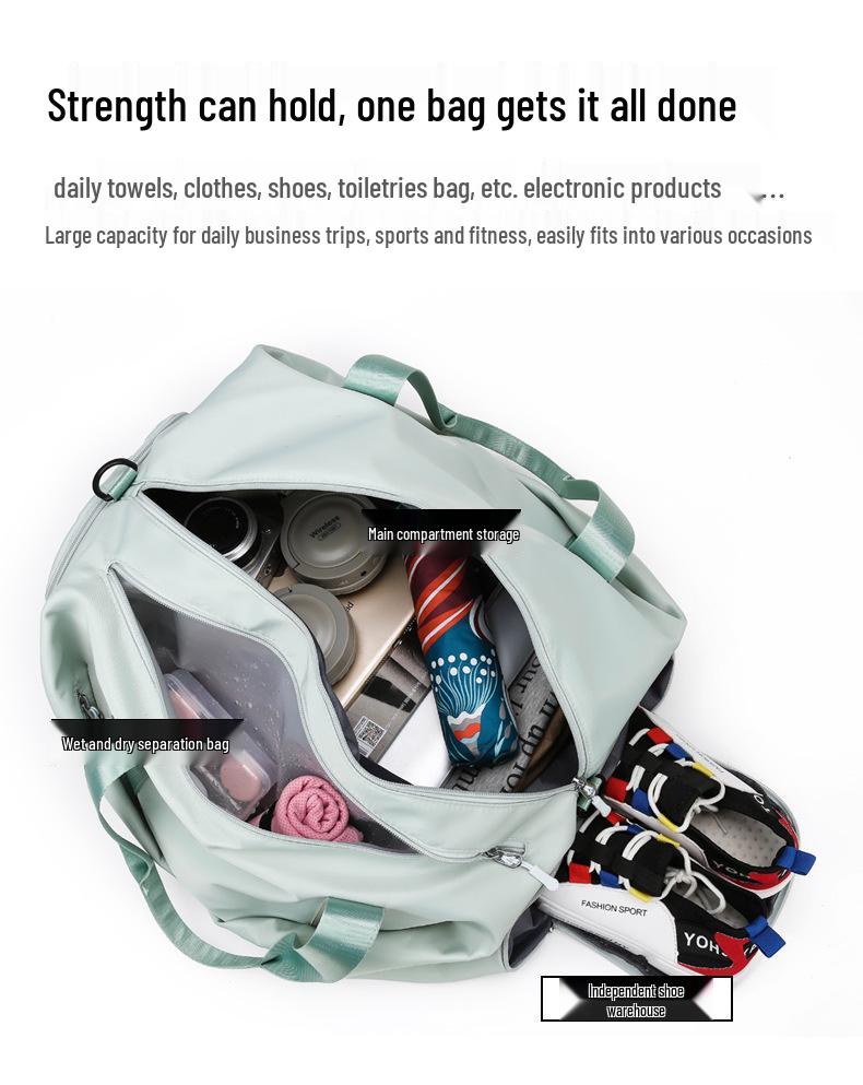 2023 Multifunctional Yoga Sports Bag: Large Capacity, Dry/Wet Separation, Handheld & Crossbody Options