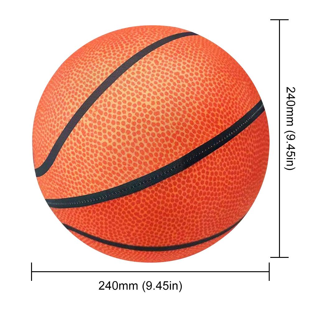 18/21/24cm Silent Basketball High-Resilience Quiet Basketball Size 3/5/7 No Noise Basketball for Various Indoor Activities