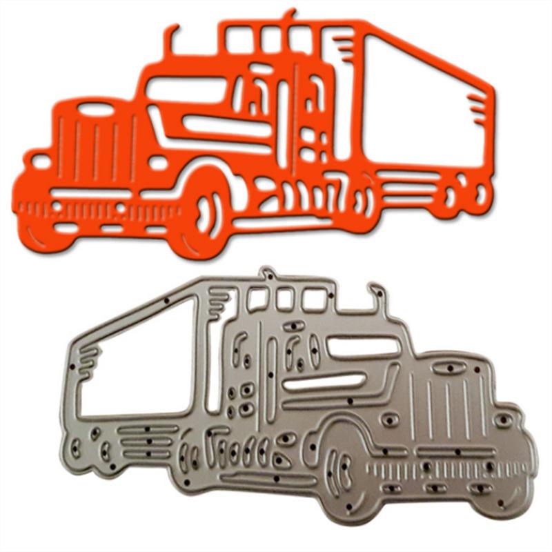 Truck Metal Steel Cutting Dies Stencils Scrapbooking Craft Die 3D DIY Festival Card Making