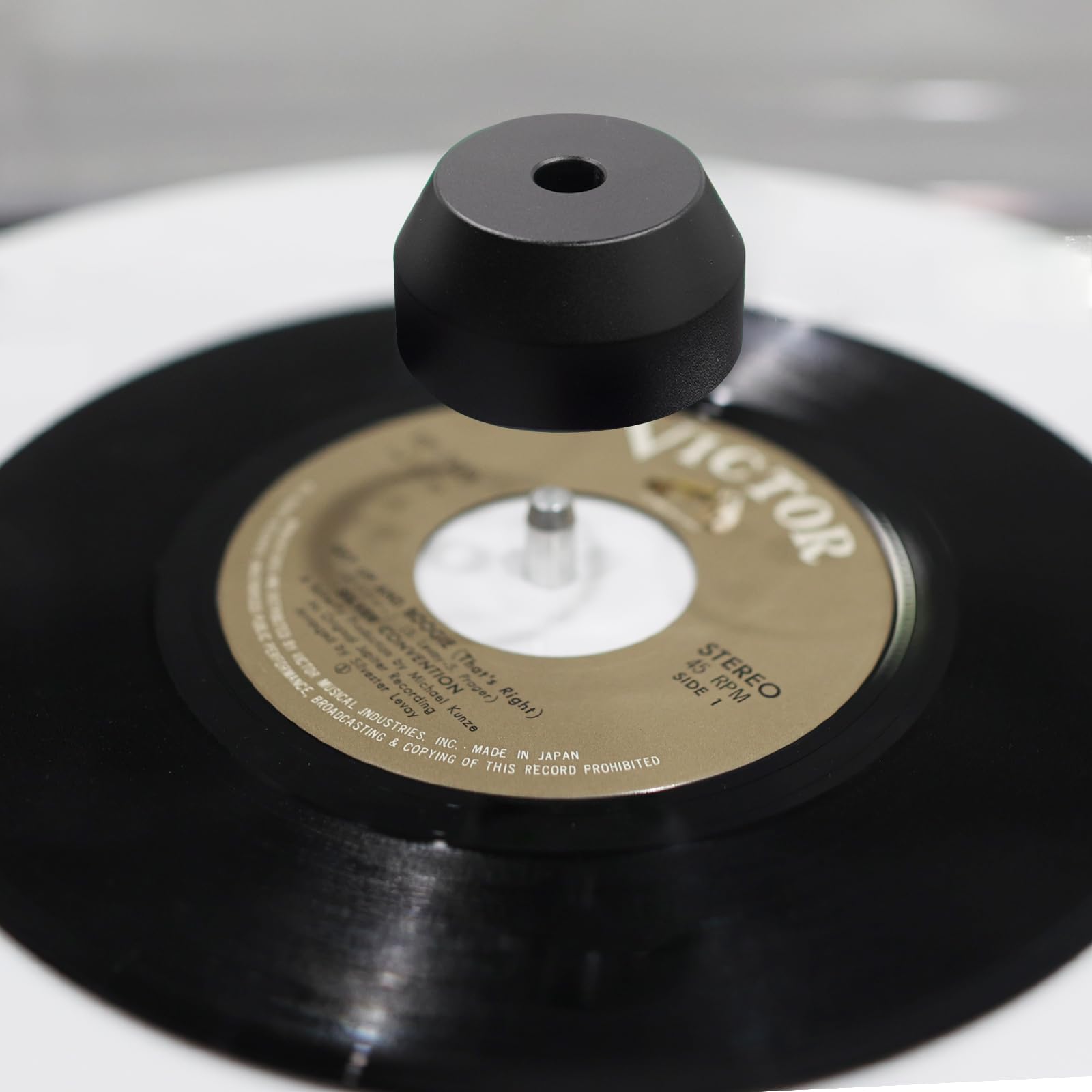 

Адаптер запису EP 45 об./хв. Адаптер Купольний адаптер Аксесуар Поворотний столик Суцільний алюміній 7 (Чорний) чорний