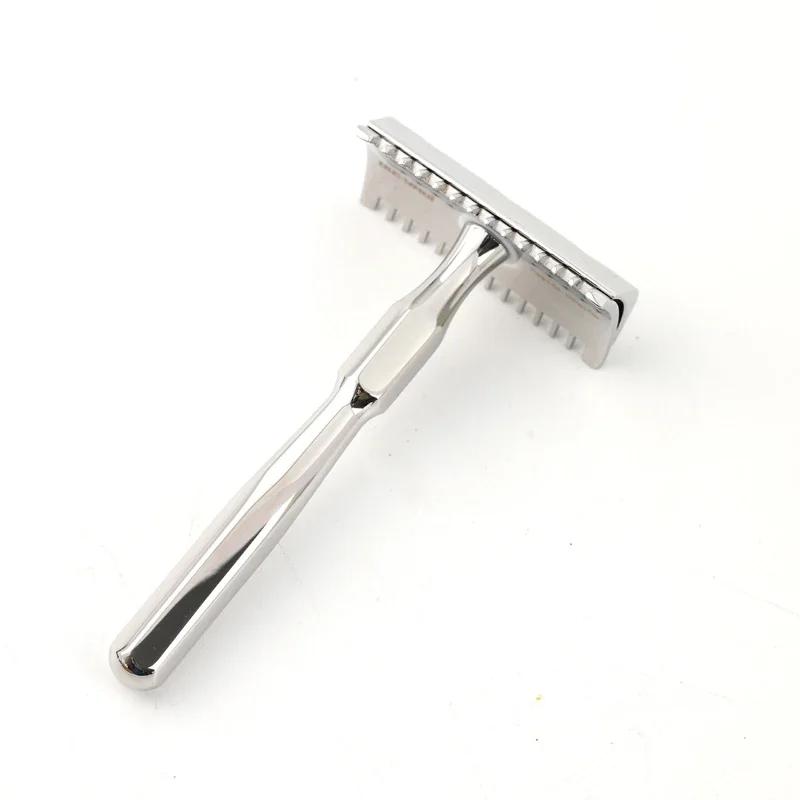 Yaqi 9mm Diameter And 85mm Length Handle PAGODA MIRABILIS Stainless Steel Safety Razor Features A 0.3mm Blade Gap Precise Razor