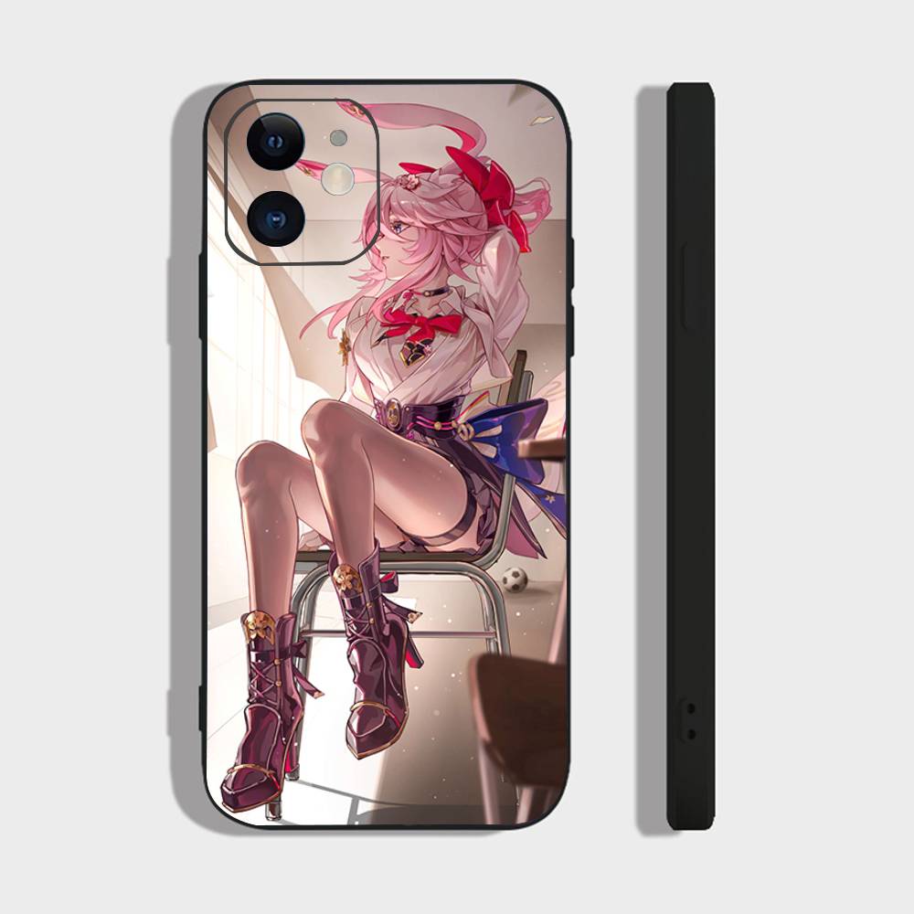 

Evanescia Honkai S-Star Rail Anime Phone Case For IPhone 17 Air 16 15 14 13 Pro Max 11 12 Black Silicone Cover IPHONE 13MINI