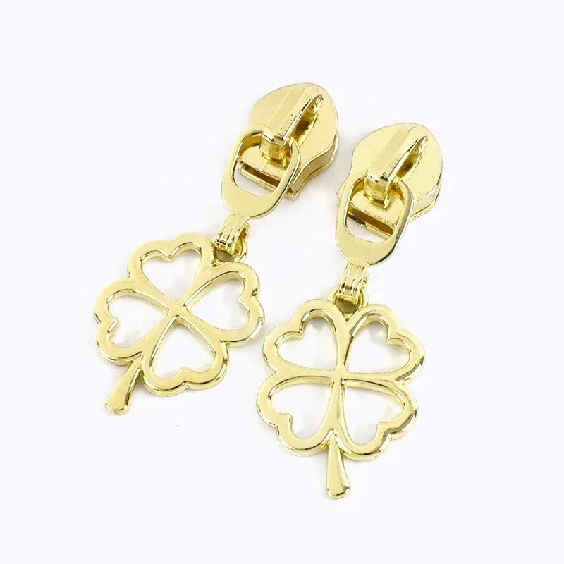 Meetee 5/10/20Pcs 5# Zipper Puller for Nylon Zippers Plastic Coil Zips Slider Heads Repair Kits DIY Garment Sewing Accessories