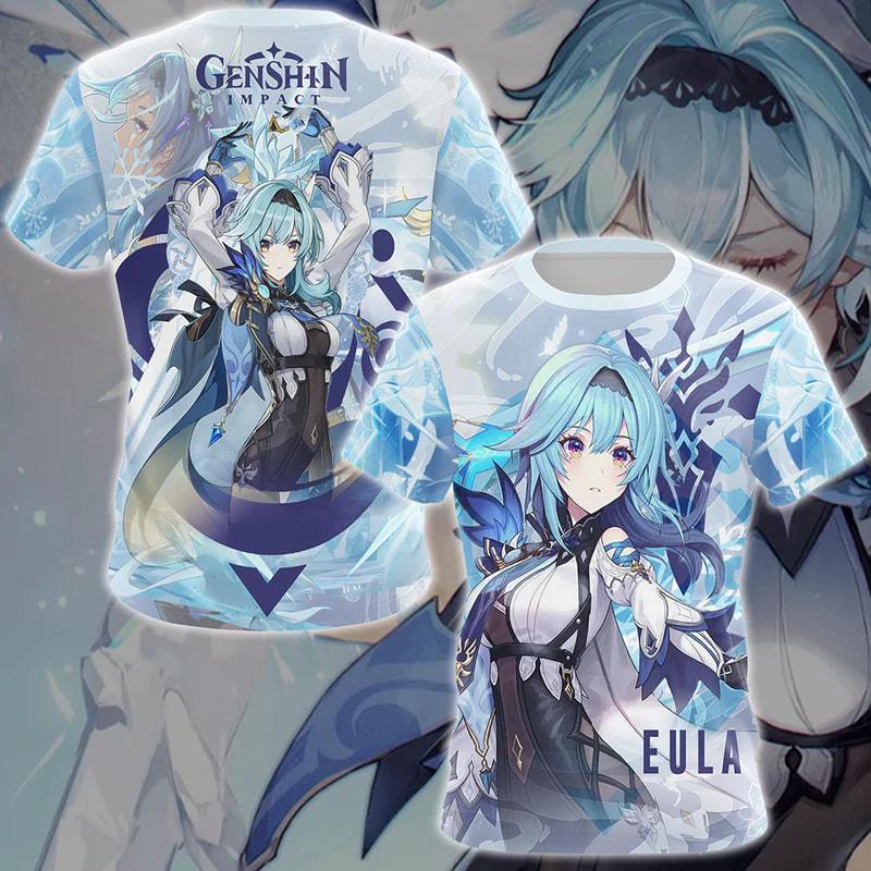 New Game Genshin Impact All Roles Anime T-shirt 3D Print Kids Cosplay Cartoon Tee Men/Women Short Sleeve Tshirt Harajuku Y2k Top