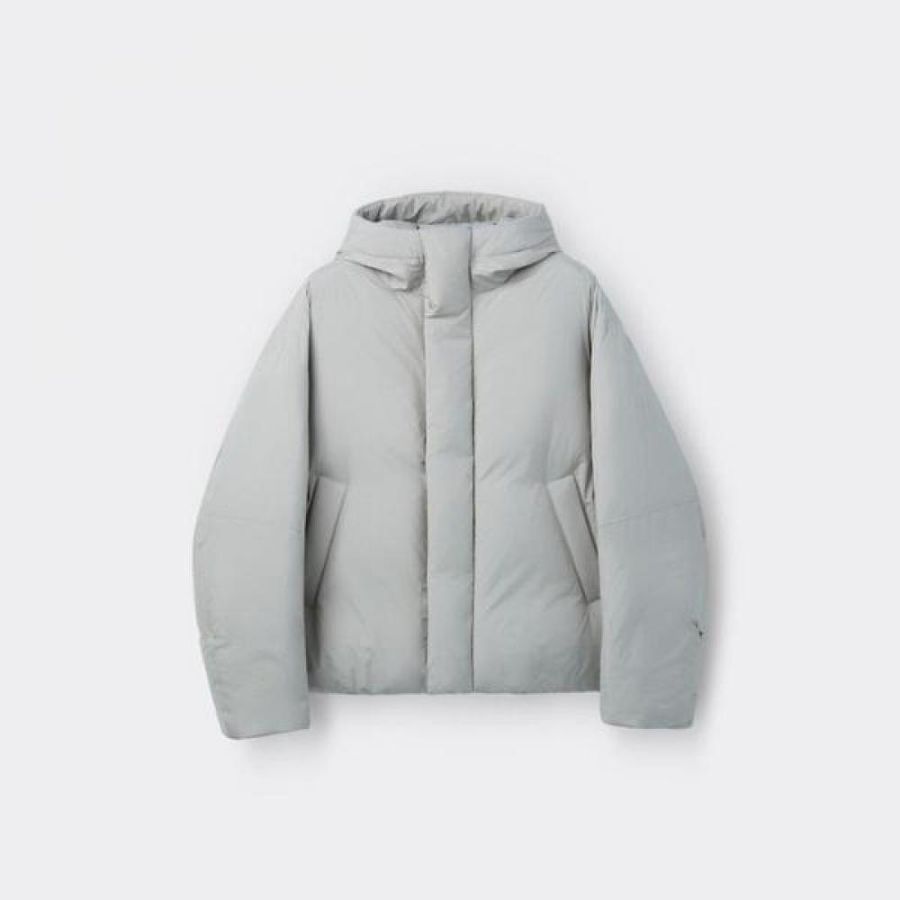 Customellow Men Grey Hood Short Down Jacket C9uaw25811gyx Grey/S