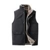 Chaleco para hombre, chaleco de algodón con plumón para otoño e invierno