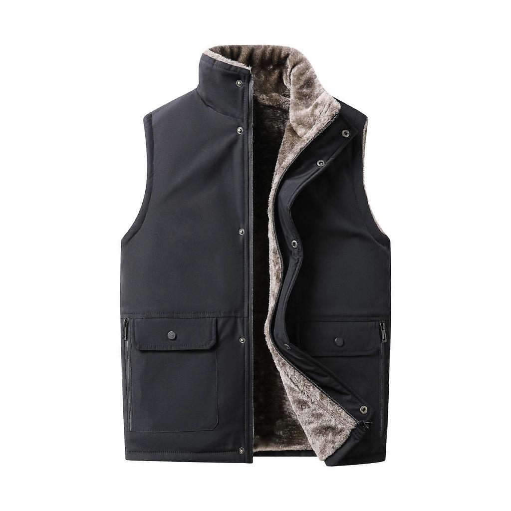 Chaleco para hombre, chaleco de algodón con plumón para otoño e invierno