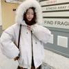 Winter Hooded Cotton Coat Women Thickened Parka Jacket Versatile Workwear Fashion Outwear