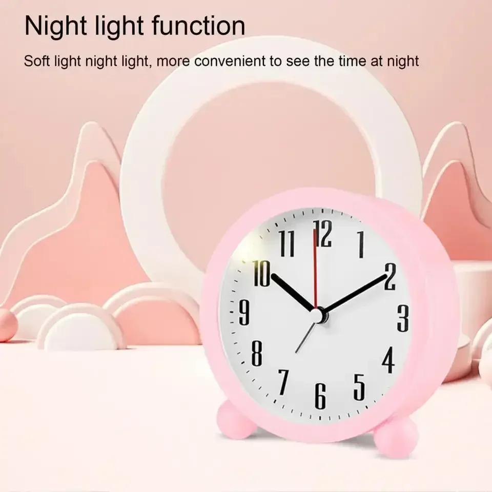 Classic Creative Small Alarm Clock Rural Small Fresh Desktop Mini Alarm Clock Event Holiday Small Gift Desk Decor