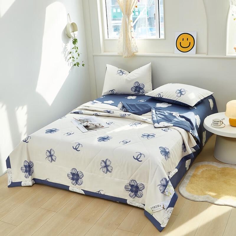 HMHM Sommerdecke aus reiner Baumwolle mit Druck