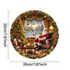 Christmas Santa Kids Metal Tin Sign Farmhouse Decor Holiday Gift Wall Art