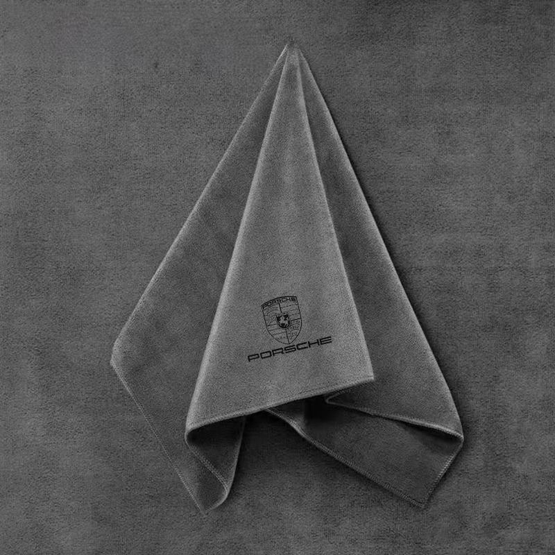 

Car Emblem Cleaning Towel Car Drying Towel Washing Tool For Porsche Cayenne Panamera Macan 911 Taycan Boxster Cayman 918 Pajun