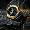 Casio G-SHOCK Golden Age Metal Octagonal Eight Prince Sports Waterproof Quartz Resin Strap Men's Watch Gold Dial GM-2100G-1A9PR