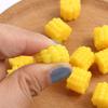 TPR Soft Rubber Simulation Grape & Corn Stress Relief Toy - Mini Fruit Squeeze Model